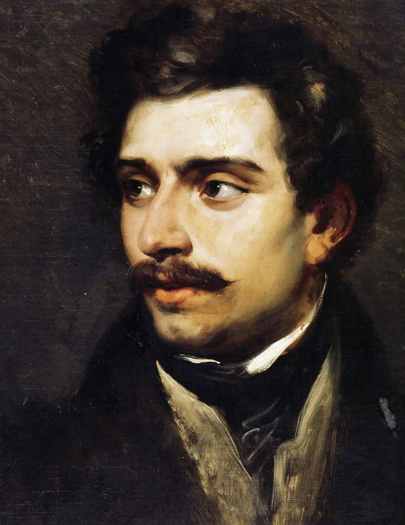  Émile Jean Horace Vernet-233-Ritratto di Federico Ricci